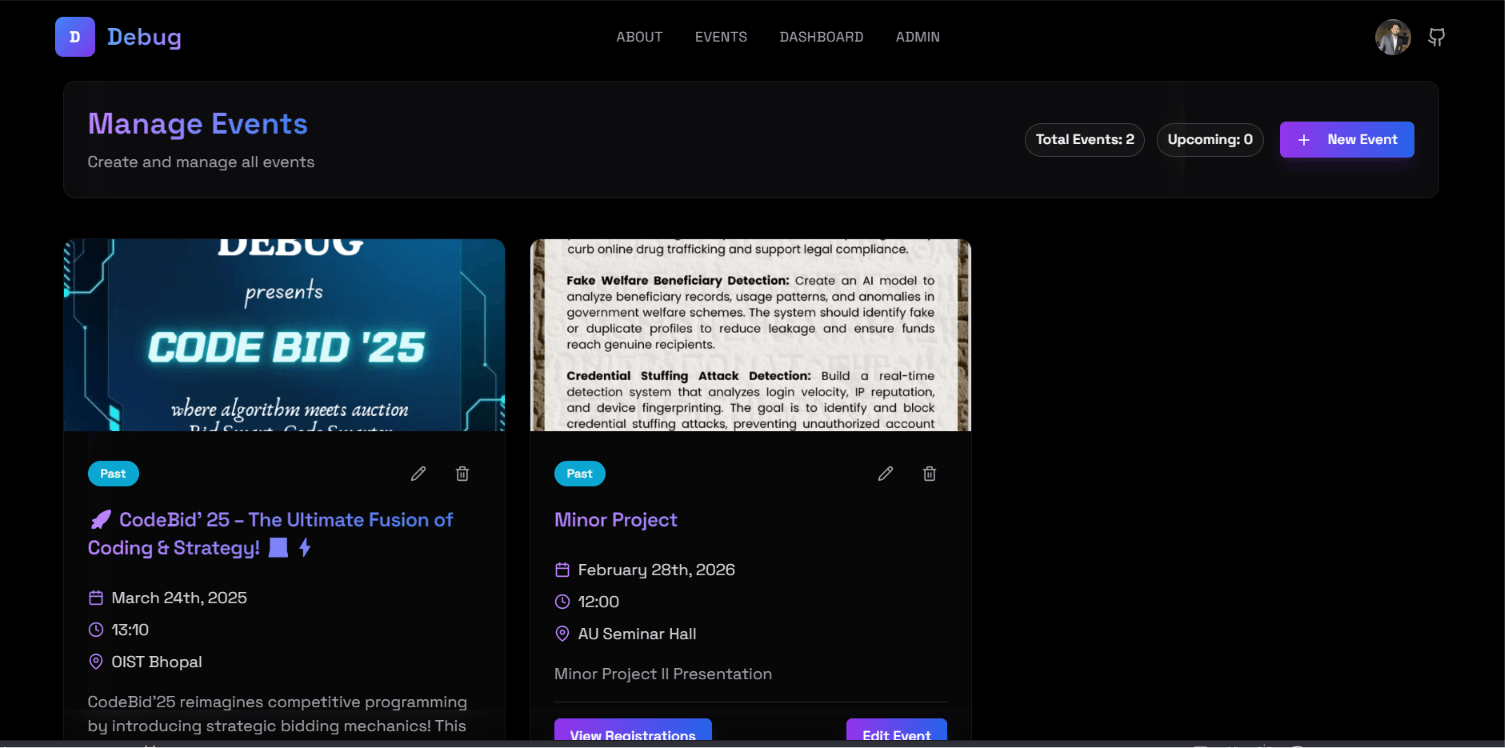 DebugOIST – University Tech Club Platform